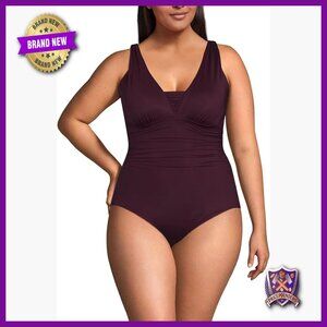 Plus Size One Piece Swimsuit High Compression UPF 50 Low Leg Monokini